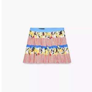Zara lemon print skirt
